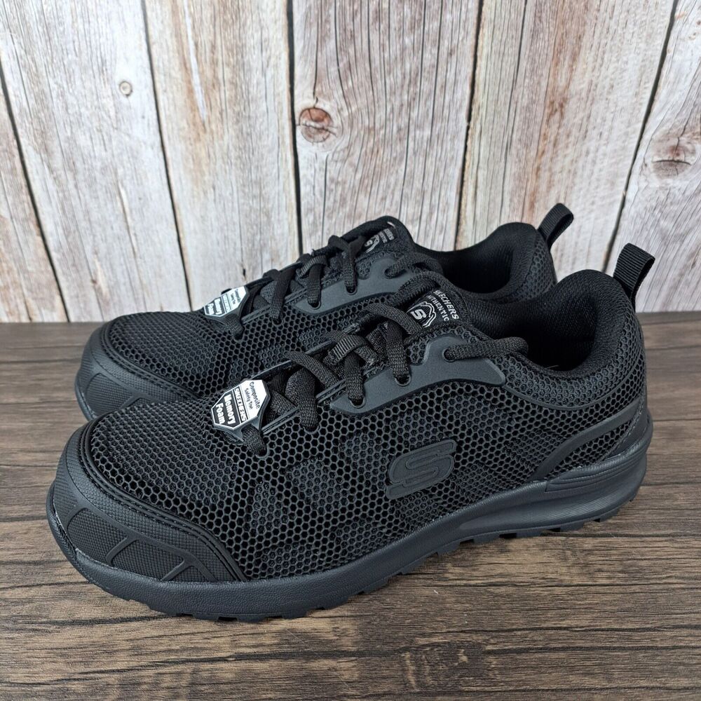 Skechers Women's Black Mesh Athletic Sneakers